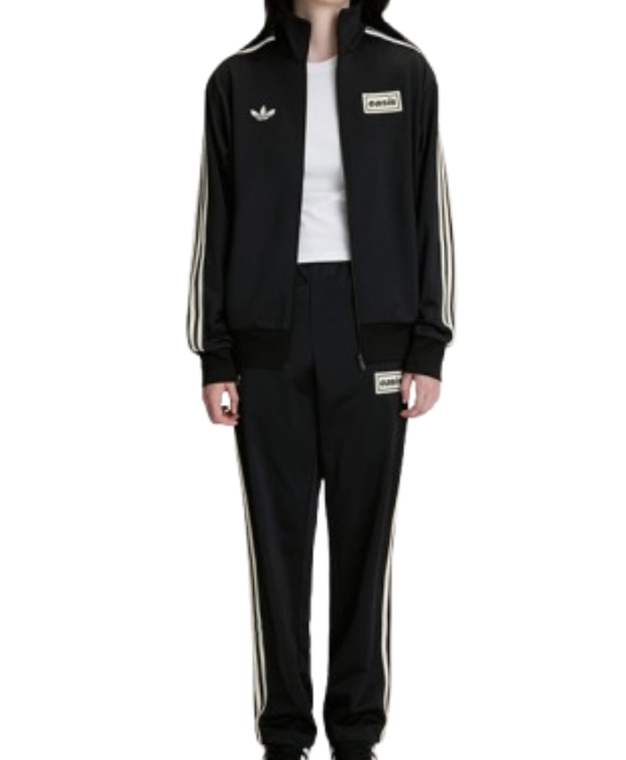 Oasis X Adidas 2025 White Stipped Black Tracksuit For Men And Women