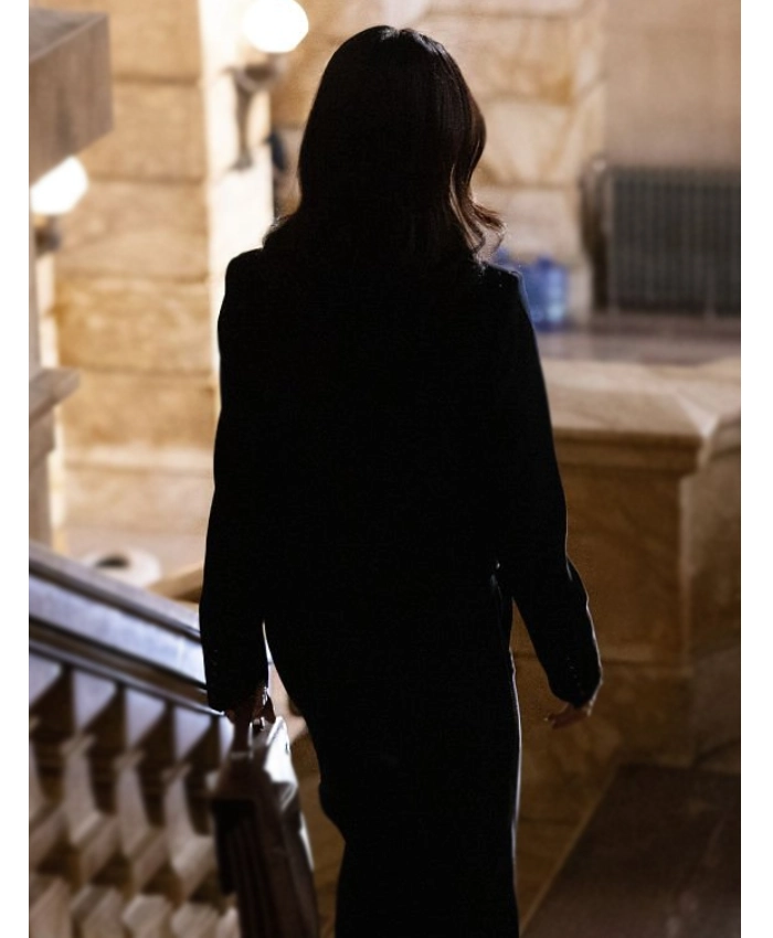 Odelya Halevi Law And Order S25 Double Breasted Black Blazer