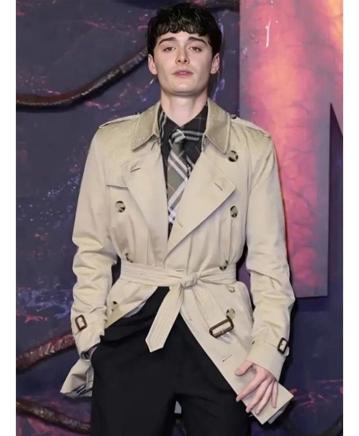 Noah Schnapp UK Special Screening Stranger Things S5 Trench Coat