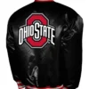 Ohio State Buckeyes Club Black Satin Jacket