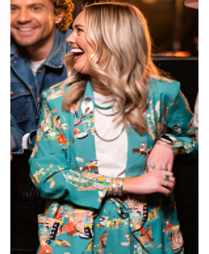 Olivia Harms The Road S1 Blue Print Blazer