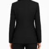 Olivia Wilde Fitted Black Blazer Coat Women
