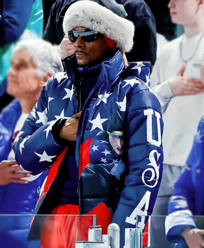 Olympics 2026 Snoop Dogg Speed Skating Puffer Jacket