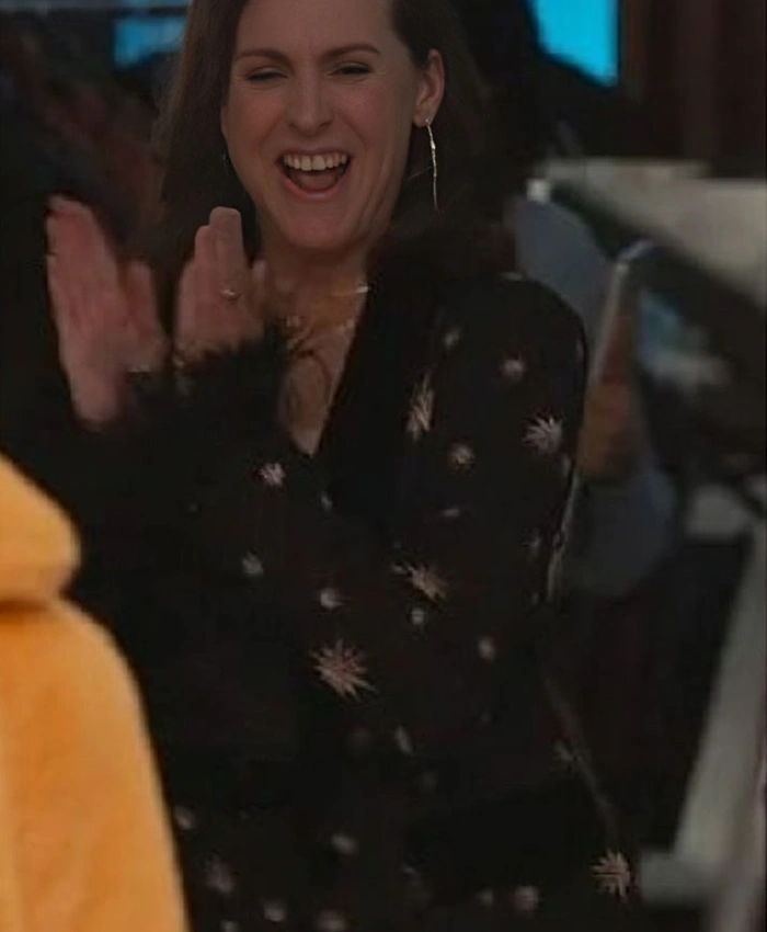 Only Murders In The Building S04 Molly Shannon Star Printed Blazer