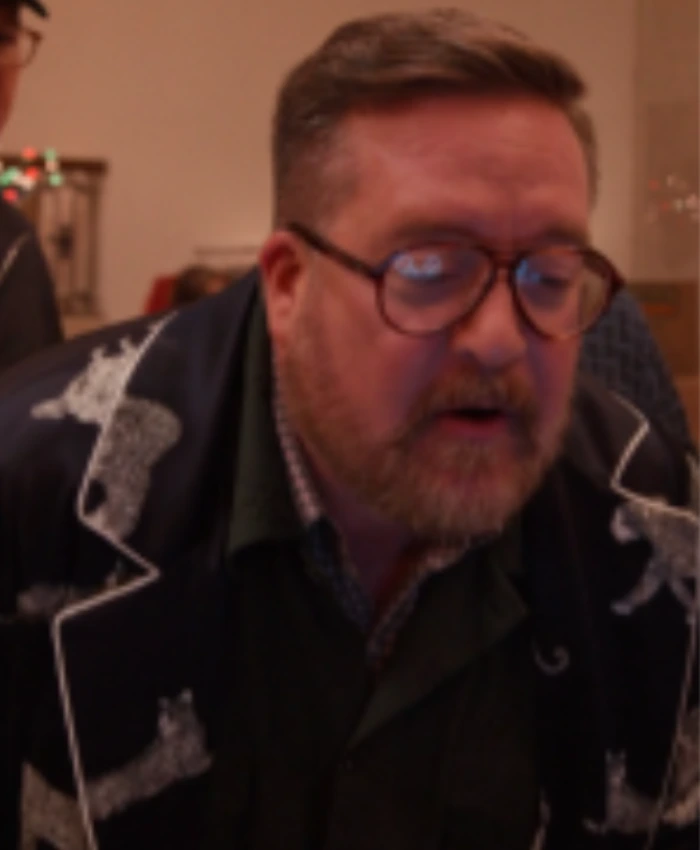 Michael Cyril Creighton Only Murders in the Building S05 Silk Robe - Image 2