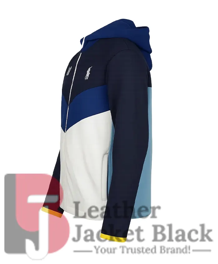 Open Australian Zipper Hooded Jacket