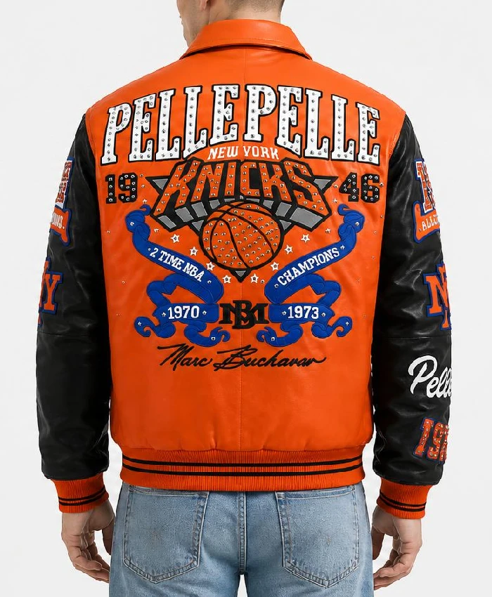 Orange Pelle Pelle x All Star New York Jacket