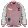 Order 2025 Dandadan Momo Ayase Pink Varsity Jacket