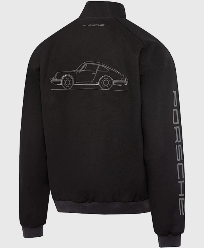 Order 2026 PUMA x Porsche Legacy Pepita Lifestyle Black and White Taupe Jacket