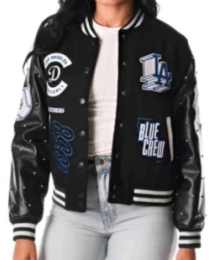 Order Black Dallas Cowboy Blue Crew Varsity Jacket