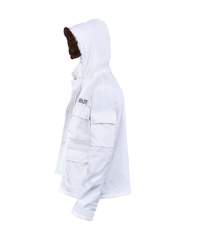 Eminem White Puffer Jacket - Image 5