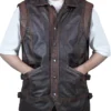 Order Gothic Weathered Handcrafted Leather Vest