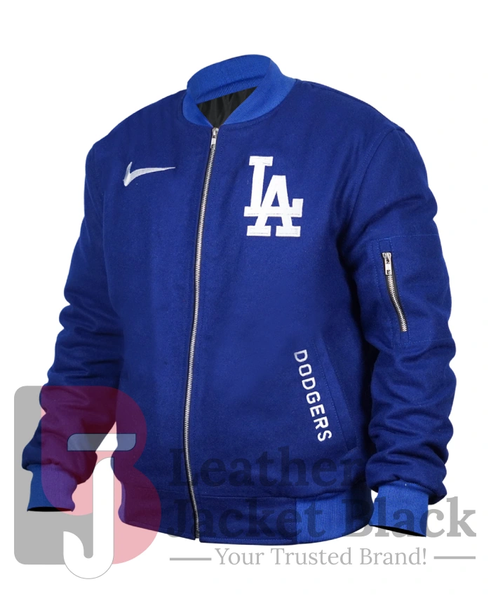 Order Los Angeles Dodgers Dugout Blue Bomber Jacket