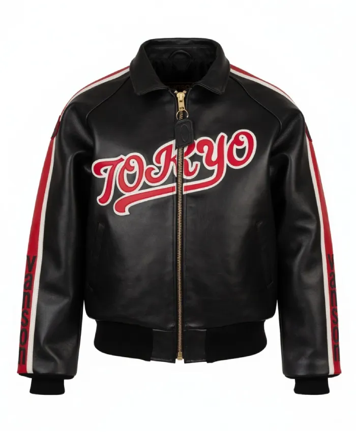 Fly Geenius x Vanson Black Tokyo Bomber Jacket