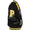 Order Pittsburgh Pirates Logo Mash Up Black Letterman Varsity Jacket Unisex