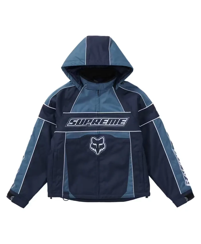Order Supreme Fox Blue Motorcycle Racing Jacket For Men And Women