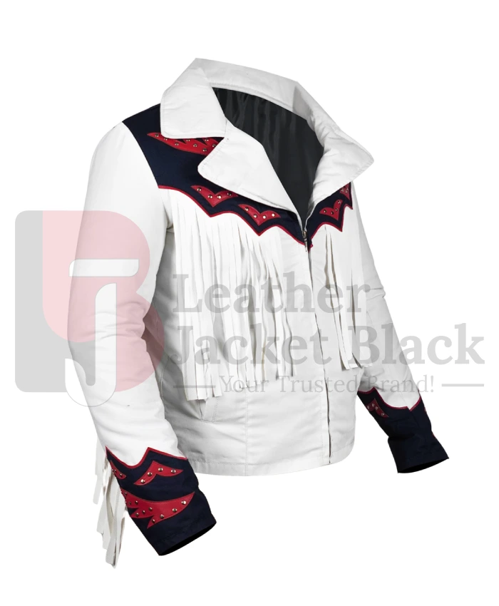 Order This Denver Broncos Cheerleaders White Fringe Jacket