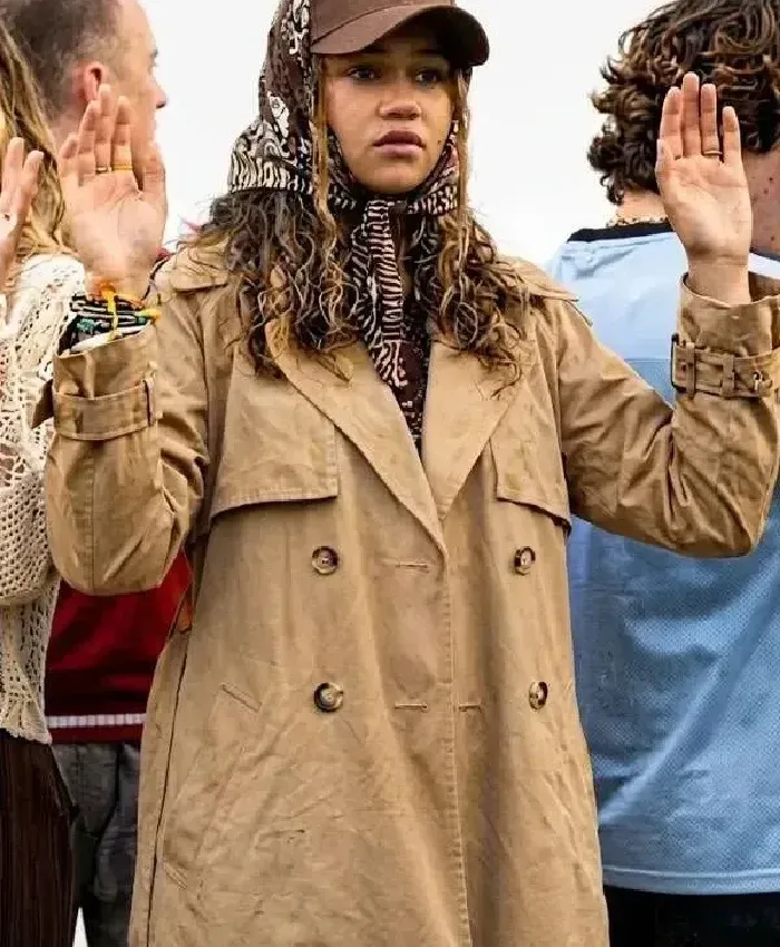Outer Banks Kiara Carrera S05 Brown Trench Coat