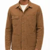 Outer Banks S05 Jonathan Daviss Brown Jacket Mens