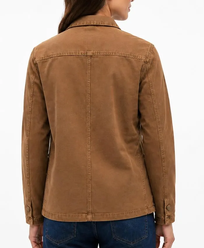 Outer Banks S05 Jonathan Daviss Brown Jacket Women