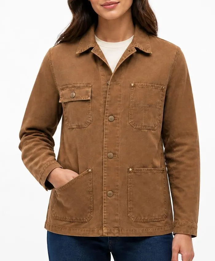 Outer Banks S05 Jonathan Daviss Brown Jacket Womens