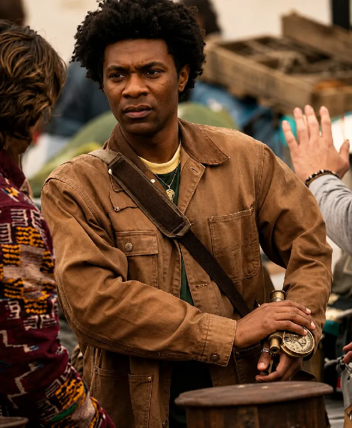 Outer Banks S05 Jonathan Daviss Brown Jacket
