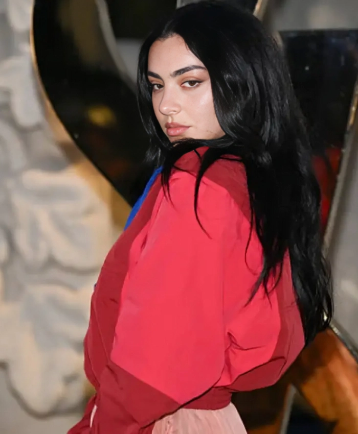 PFW 2025 Charli XCX Photocall Red Jacket Buy Now