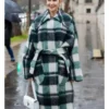 PFW 2026 Kelly Rutherford Wrap Coat