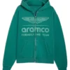 PUMA X Aston Martin Aramco F1 Team Green Zip Up Unisex Hoodie