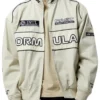 Pacsun Pole Position X Formula 1 Cotton Beige Track Jacket