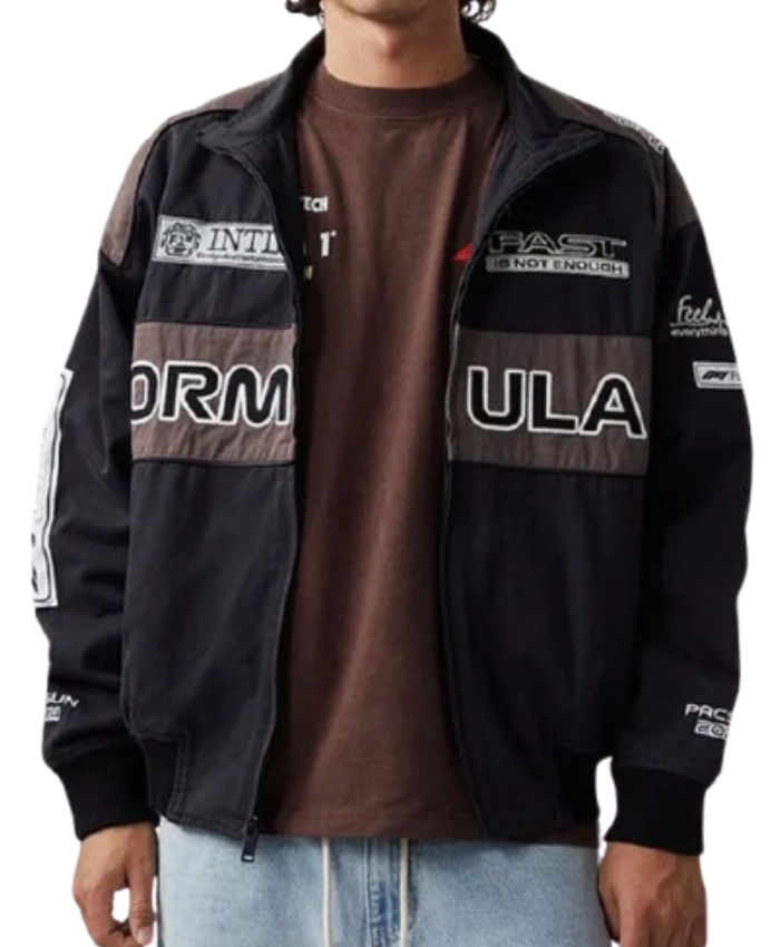 Pacsun Pole Position X Formula 1 Cotton Black Track Jacket