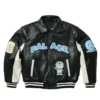 Palace X Avirex Doraemon Black Leather Bomber Jacket