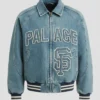 Palace X San Francisco Giants Blue Denim Jacket For Men