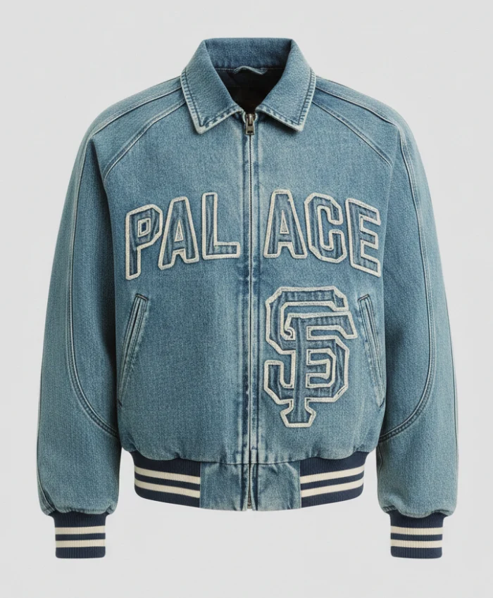 Palace X San Francisco Giants Blue Denim Jacket For Men