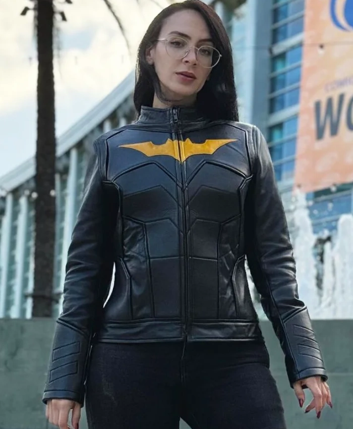 Paper Moon Batgirl Cosplay Black Leather Jacket