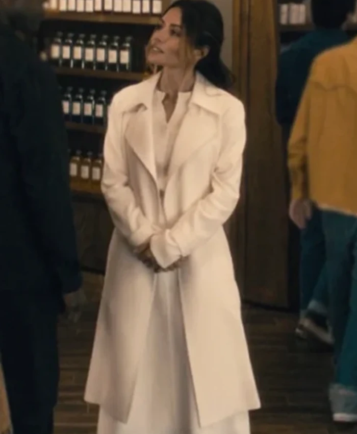 Paradise S01 Sarah Shahi White Trench Coat