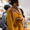 Paris 2026 Rihanna Miu Miu Mustard Jacket