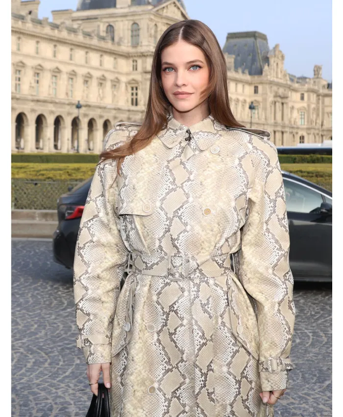 Barbara Palvin FW 2026 Printed Coat