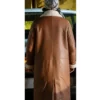 Patina Miller Power Book III Raquel Thomas Shearling Leather Brown Coat