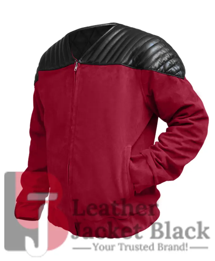 Patrick Stewart Star Trek The Next Generation Leather Jacket