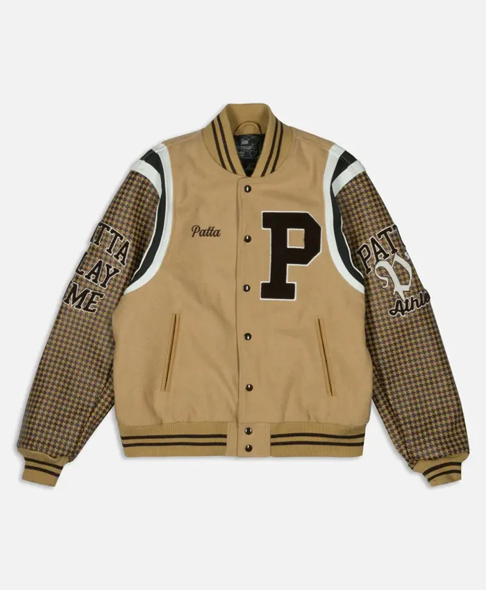 Patta Athletic Houndstooth Varsity Jacket - Image 3