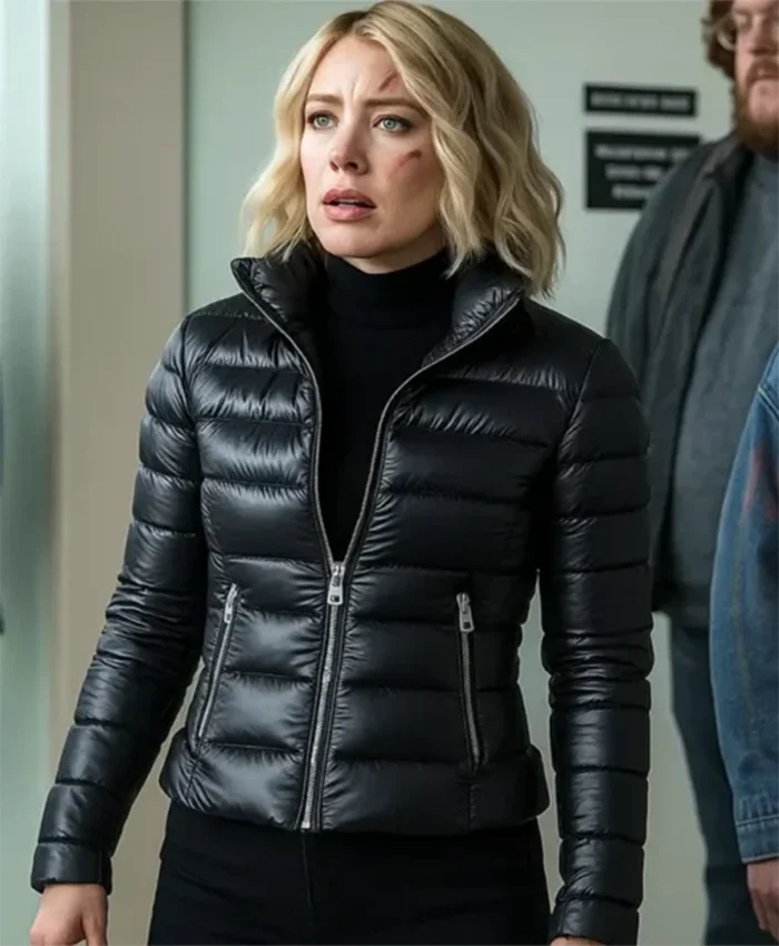 Peacemaker S02 Jennifer Holland Black Puffer Jacket