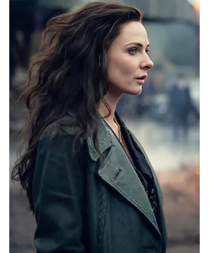 Alternative view of Peaky Blinders The Immortal Man Rebecca Ferguson Leather Coat