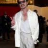 Pedro Pascal Super Bowl LX 2026 White Jacket
