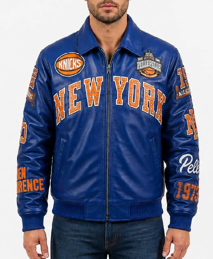 Pelle Pelle x All Star New York Blue Jacket