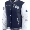 Penn State Nittany Lions Full Snap Navy And White Varsity Puffer Jacket