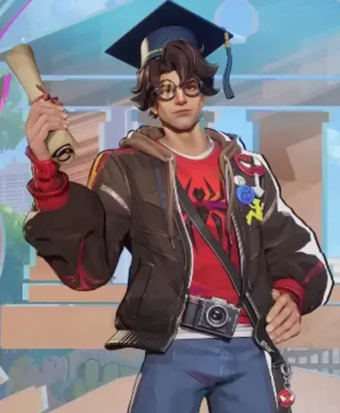 Alternative view of Peter Parker Marvel Rivals The Photographer Jacket