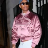 Pharrell Williams Dusty Pink Bomber Jackt