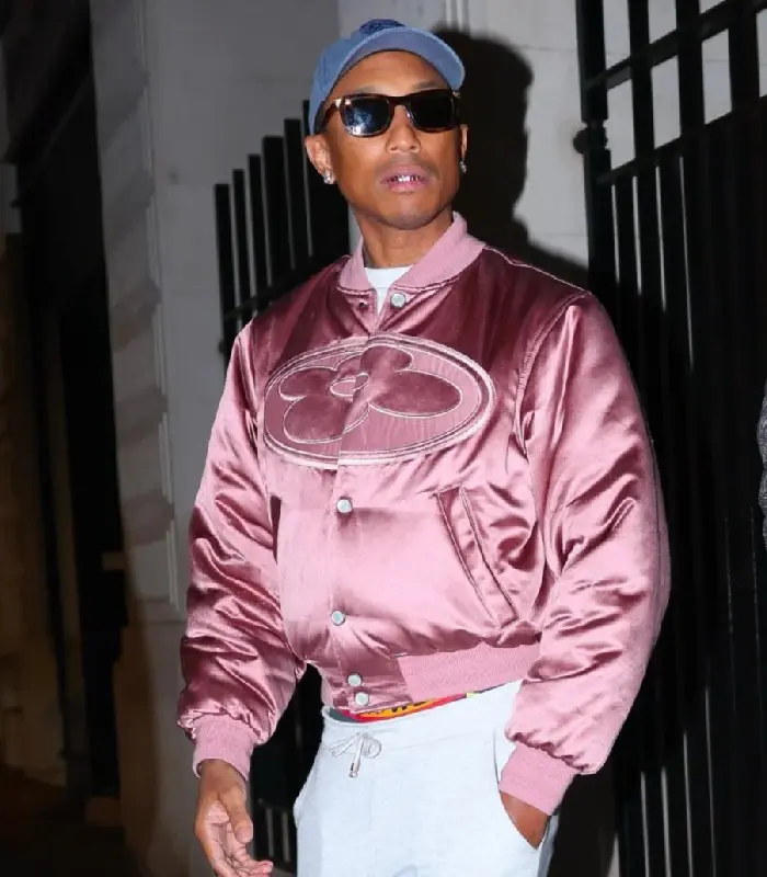 Pharrell Williams Dusty Pink Bomber Jackt