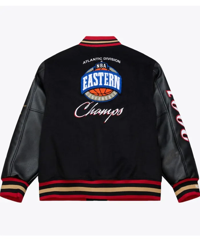 Philadelphia 76ers Hardwood Classics 76 Black Jacket